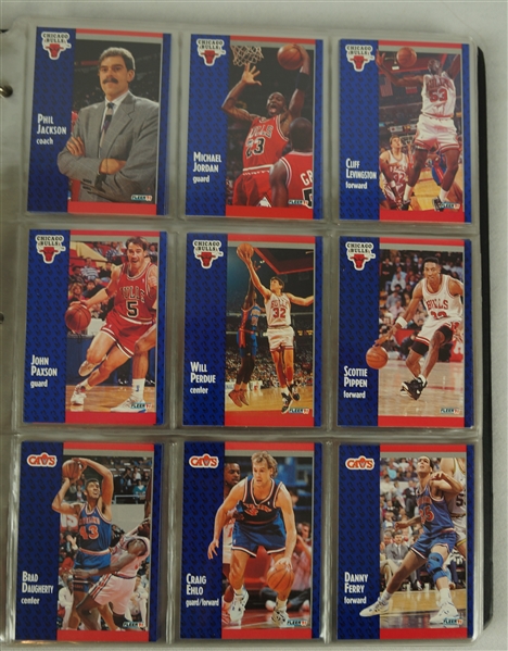 NBA 1991 Fleer Basketball Card Set