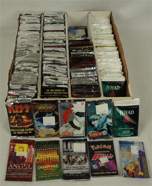 Collection of 250 Unopened Packs of Trading Cards