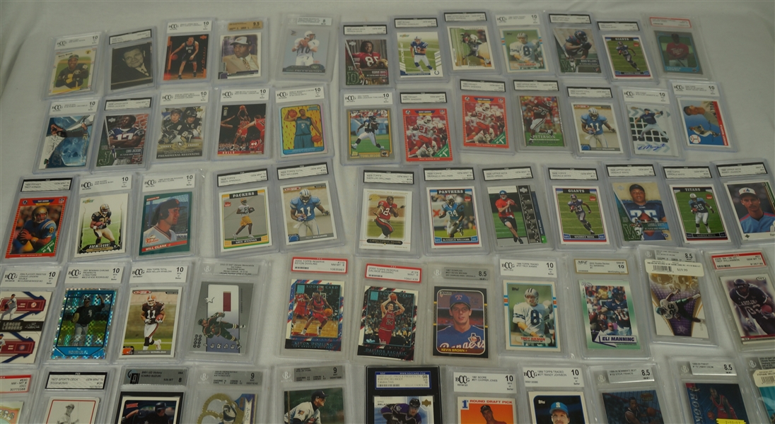 Collection of 131 Graded Sports Cards