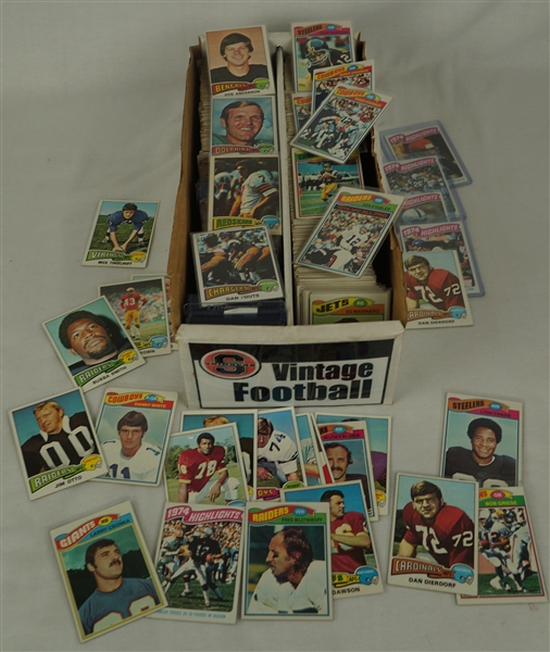 Vintage 1975 & 1976 Topps Football Card Collection