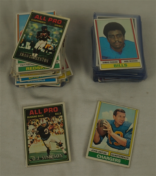 Vintage 1974 Topps Football Card Collection