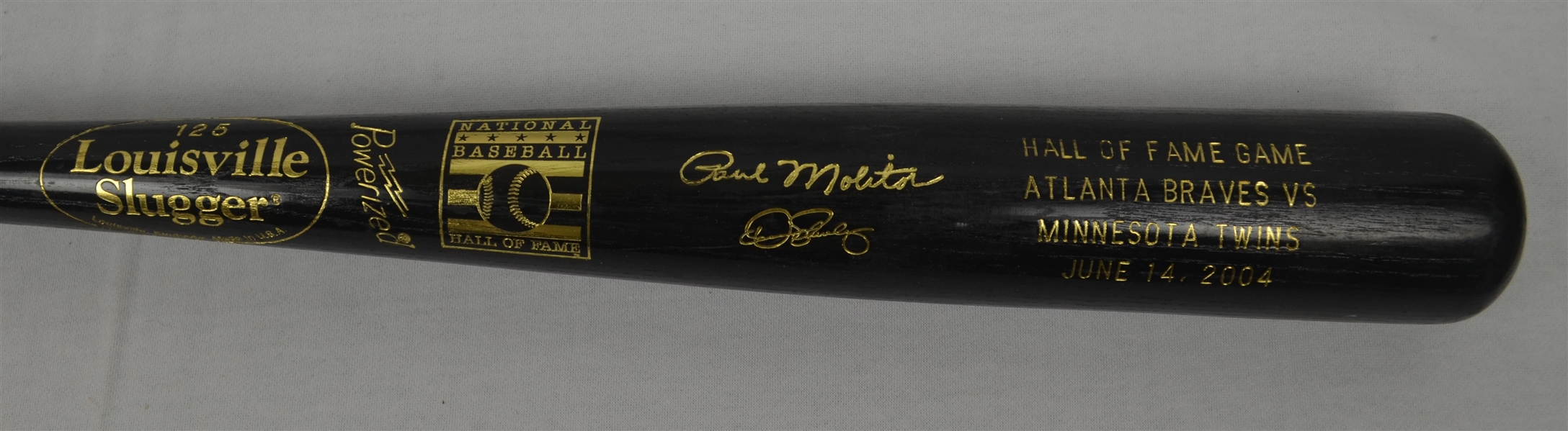 Paul Molitor & Dennis Eckersley 2004 Hall of Fame Bat