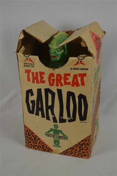 Vintage 1961 Marx Toy "The Great Garloo" Battery Operated Robot Monster w/Original Box