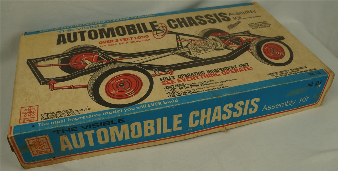 Vintage Visible Auto Chassis Assembly Kit by Renwal