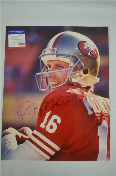 Joe Montana Autographed 16x20 Photo