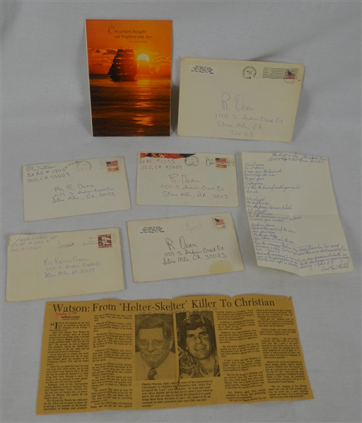 Tex Watson Manson Family Letters