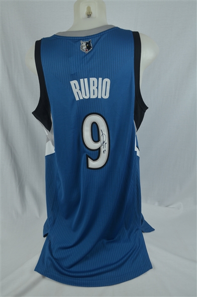 Ricky Rubio Autographed Minnesota Timberwolves Jersey