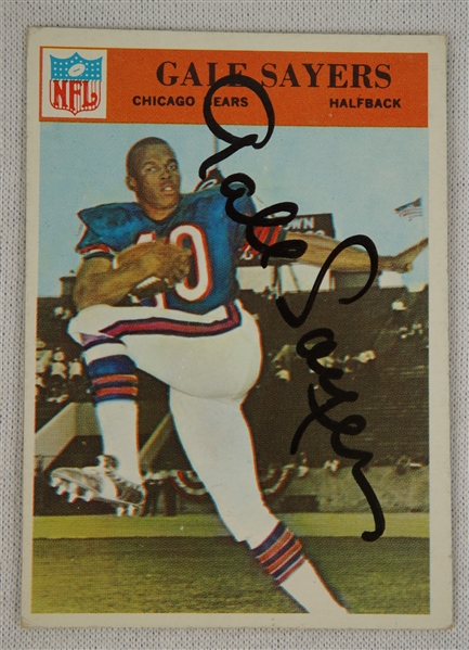 Gale Sayers Autographed Rookie Card