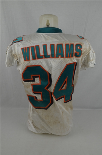 Ricky Williams 2005 Miami Dolphins Professional Model Jersey w/Heavy Use