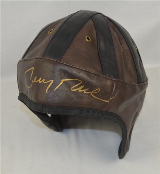 Jerry Rice Autographed Leather Helmet