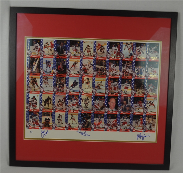 Team USA 1980 Miracle on Ice Signed Card Set w/ Herb Brooks 