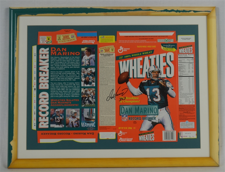 Dan Marino Autographed Wheaties Box UDA