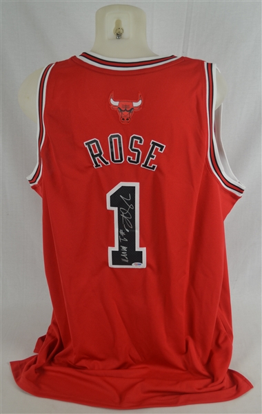 Derrick Rose Autographed & Inscribed MVP 11 Chicago Bulls Jersey 