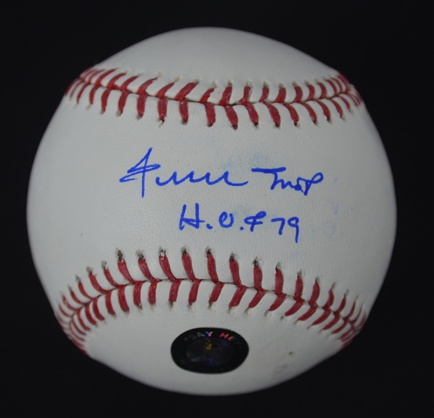 Willie Mays Autographed & Inscribed Baseball MINT