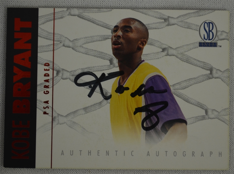 Kobe Bryant 1997 Autographed Basketball Card PSA