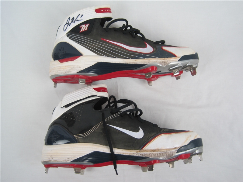 Joe Mauer Minnesota Twins Professional Model Cleats w/Heavy Use