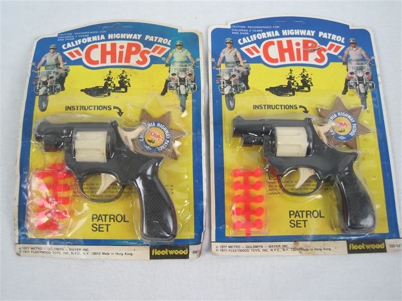 Lot of 2 Chips Toy Guns in Original Packaging