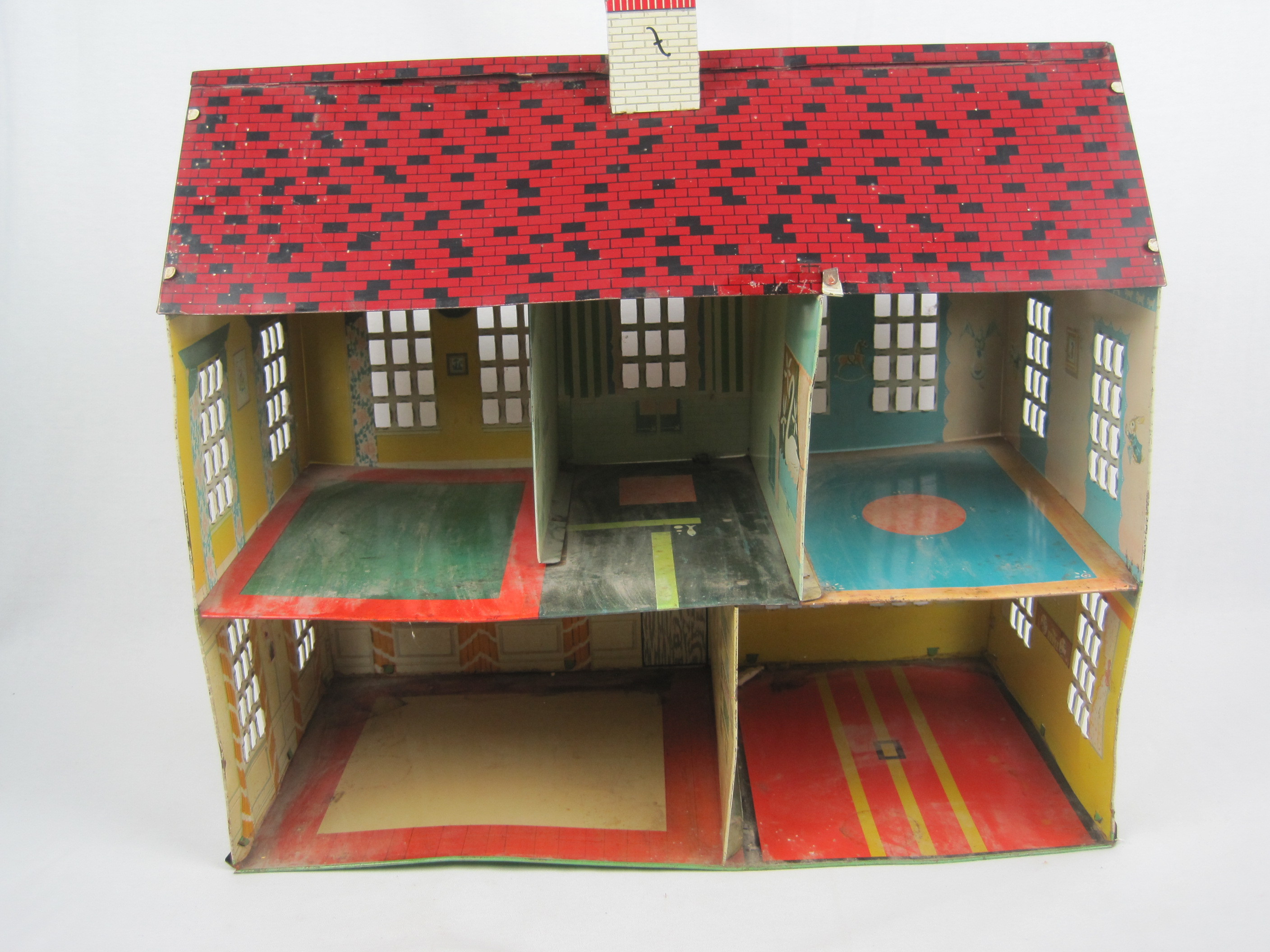 old metal doll houses