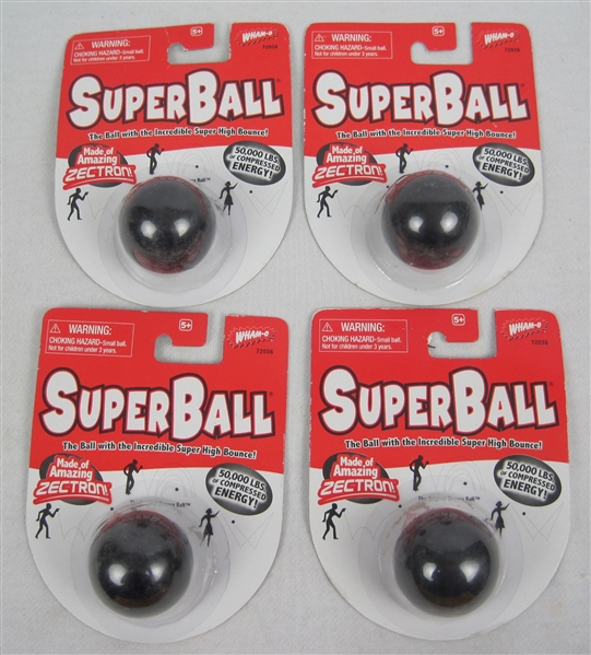 Lot of 4 Super Balls w/Original Packaging