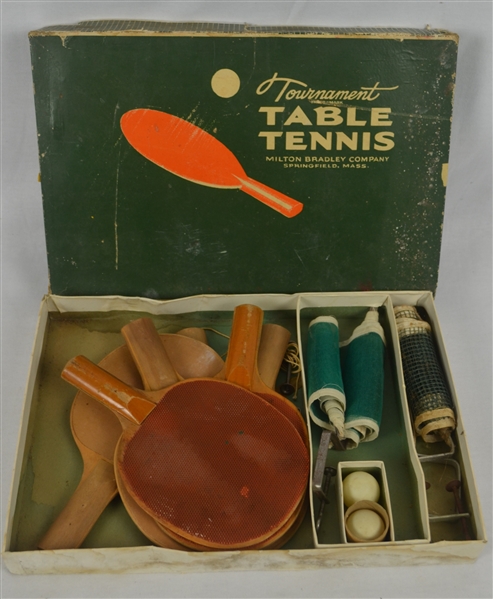 Vintage Tournament Table Tennis Game by Milton Bradley