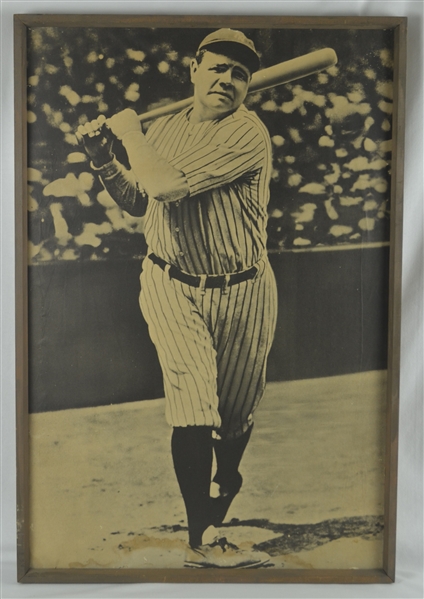 Babe Ruth Vintage Original Framed Poster