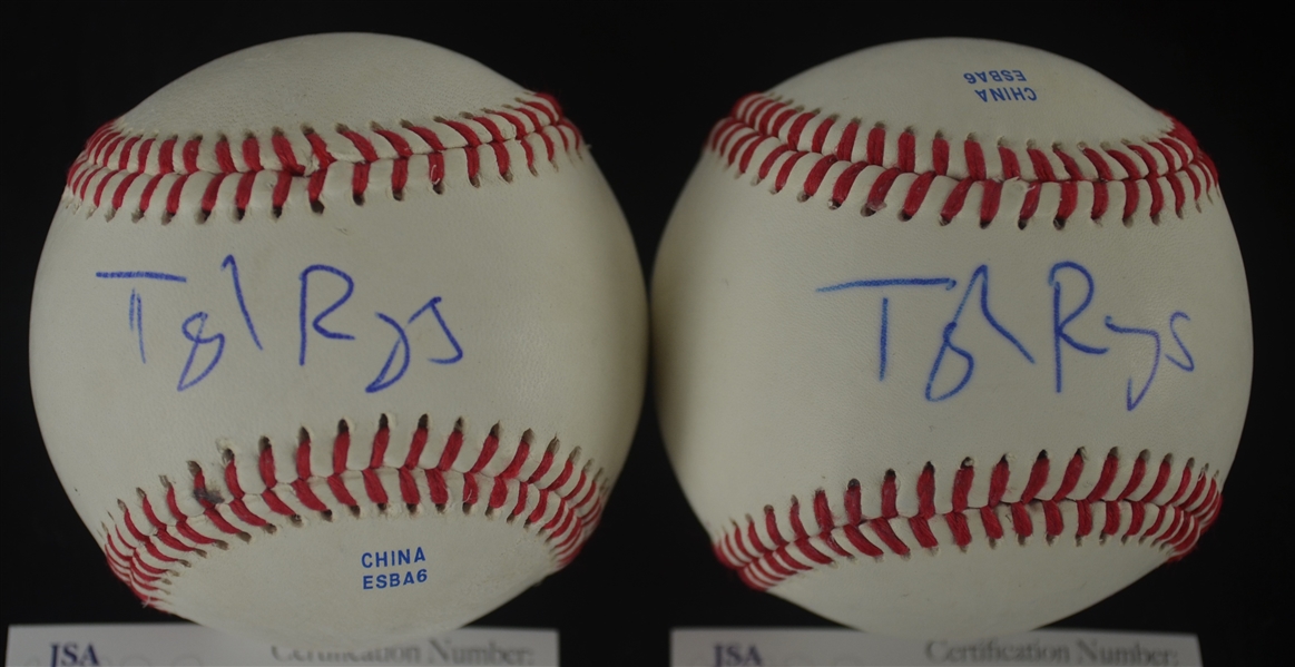 Taylor Rogers Lot of 2 Autographed Baseballs