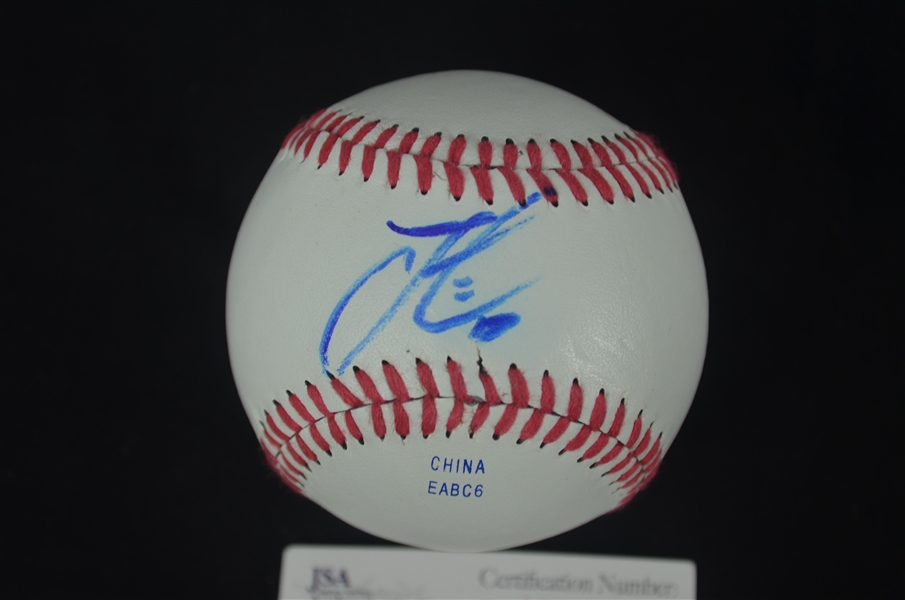 Francisco Lindor Autographed Baseball