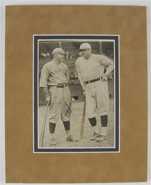 Babe Ruth & Rogers Hornsby Original 1922 Photograph