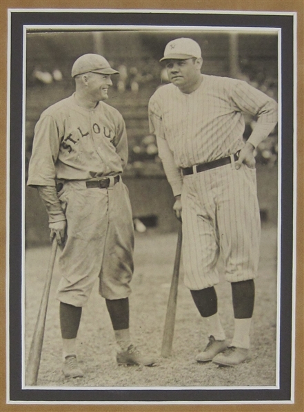 Lot Detail Babe Ruth Rogers Hornsby Original Photograph