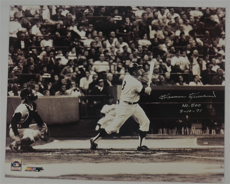 Harmon Killebrew 500th HR Autographed & Inscribed 16x20 Photo