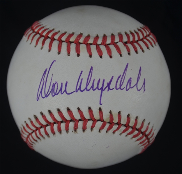 Don Drysdale Autographed Baseball