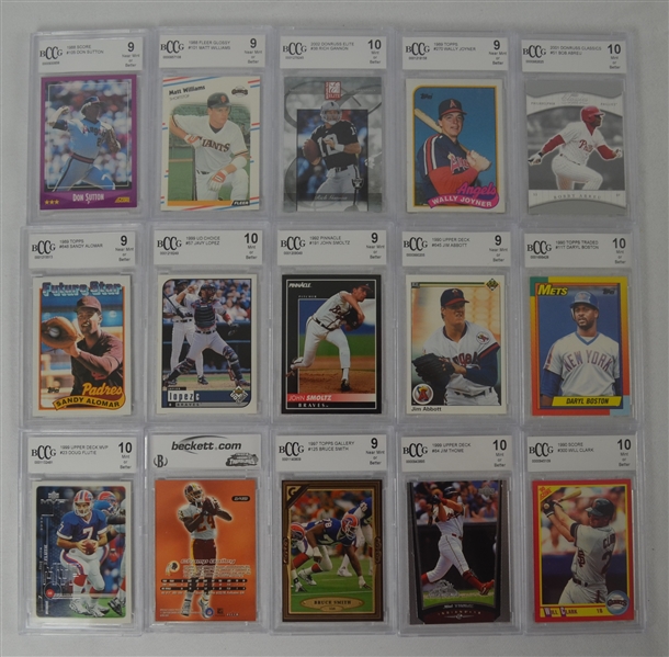 Beckett Graded Card Collection w/15 Graded Cards