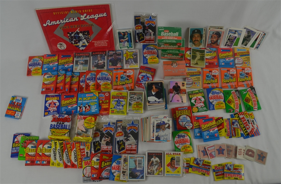 Collection of 76 Unopened Baseball Card Packs