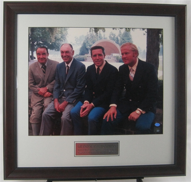Jack Nicklaus Arnold Palmer Gary Player & Gene Sarazen Grand Slam Framed Photo
