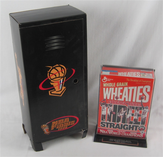 Chicago Bulls Locker & Wheaties Box