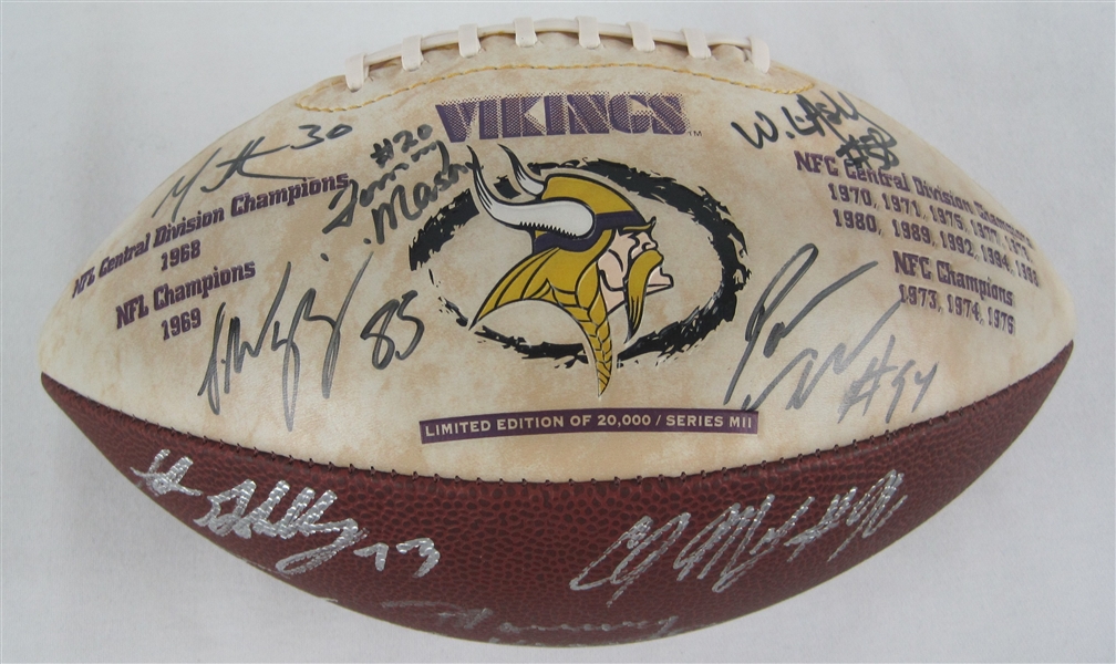 Minnesota Vikings Legends Autographed Football