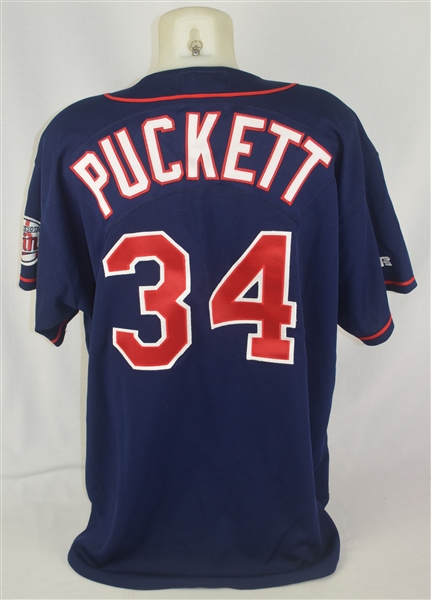 Kirby Puckett 1998 Minnesota Twins Professional Model Jersey w/Light Use
