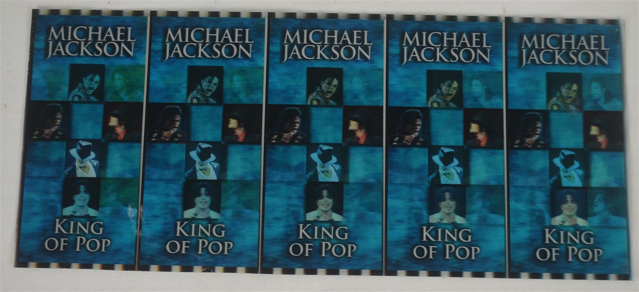 Michael Jackson Short Sheet of 5 “This Is It” Holographic Concert Tickets