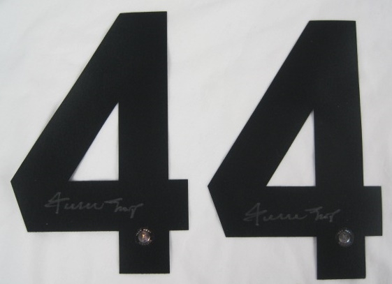 Willie Mays Lot of 2 Autographed Jersey Numbers