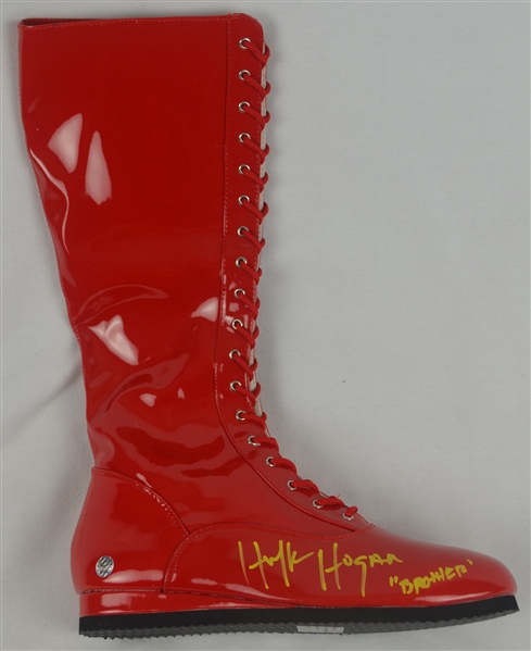 Hulk Hogan Autographed & Inscribed Wrestling Boot