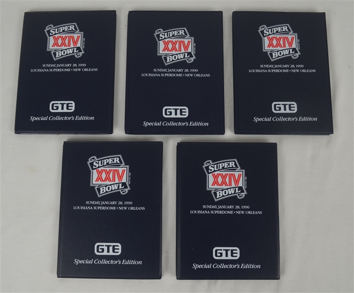 Super Bowl XXIV Lot of 5 Collector Card Sets