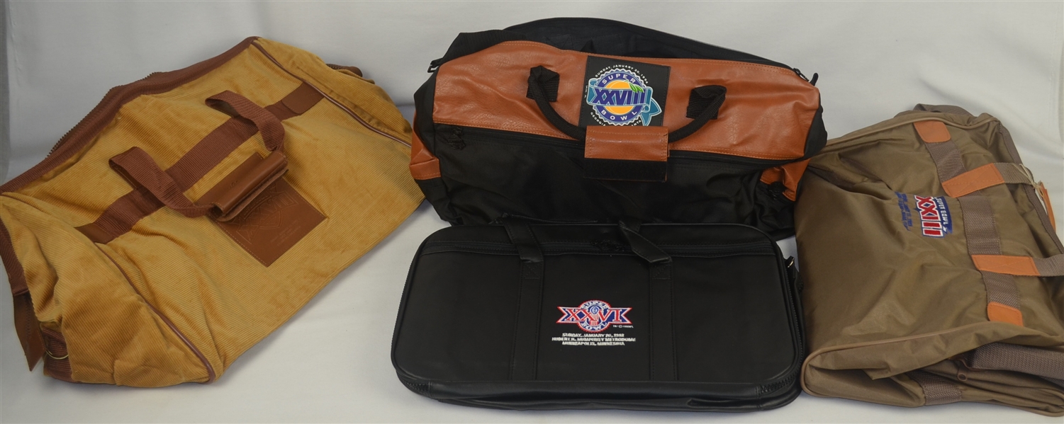 Super Bowl Lot of 4 Collector Bags