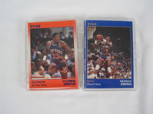 Patrick Ewing Lot of 2 Limited Edition Star Co Silver & Platinum Sets