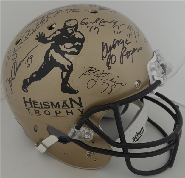 Heisman Trophy Autographed Helmet w/13 Signatures