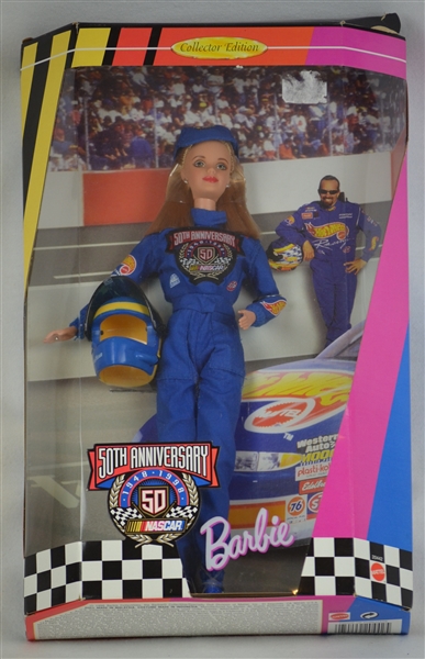 NASCAR Limited Edition 50th Anniversary Barbie in Original Packaging