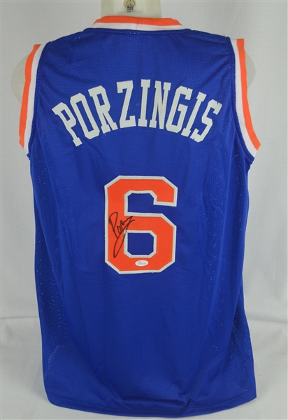 Kristaps Porzingis New York Knicks Autographed Jersey
