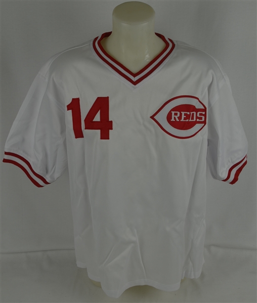 Pete Rose Autographed & Inscribed Cincinnati Reds Jersey