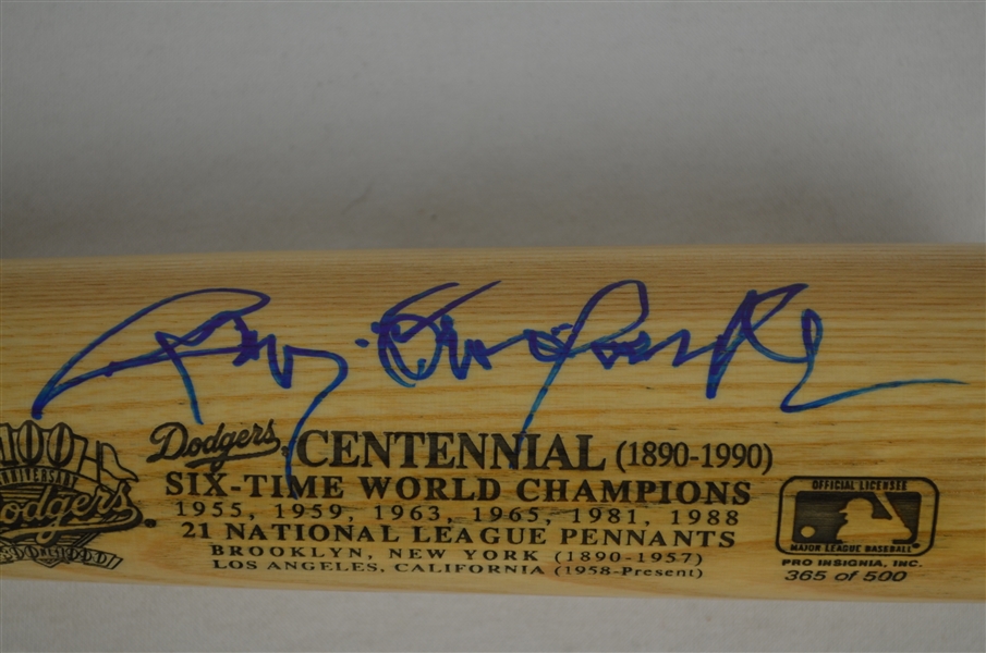 Roy Campanella Autographed Dodgers 100th Anniversary Limited Edition Bat