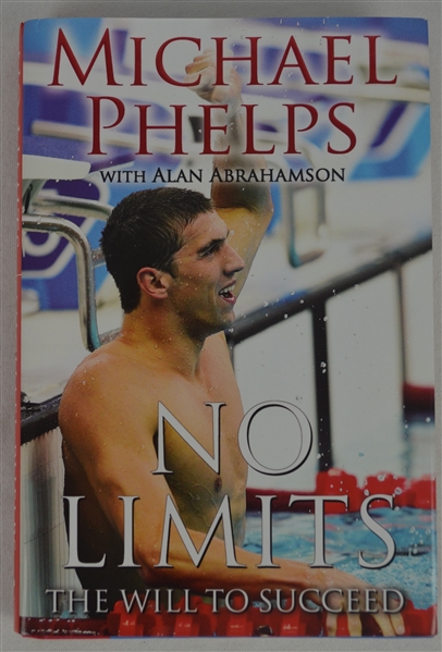 Michael Phelps Signed Copy of the Book “No Limits The Will to Succeed” 