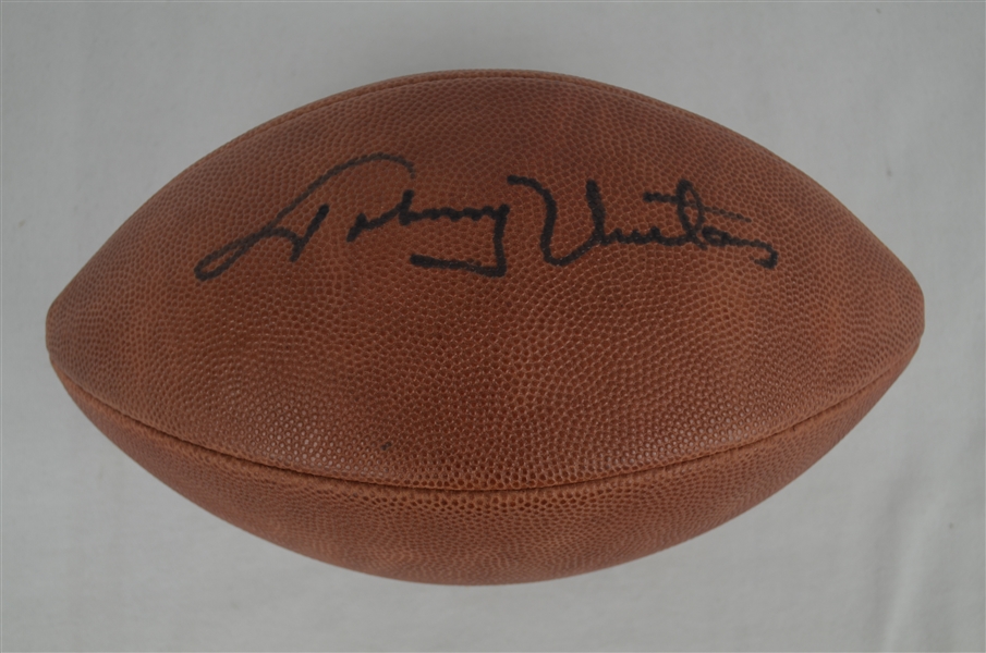 Johnny Unitas Autographed Football w/Full JSA LOA